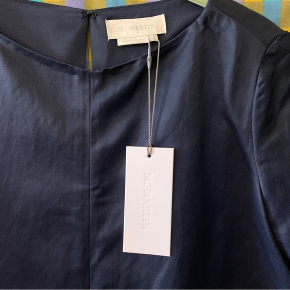 M. Martin Calvo Flare Black Shirt in navy size 4 - Picture 6 of 11